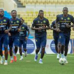 Les Lions Indomptables du Cameroun a l'entrainement