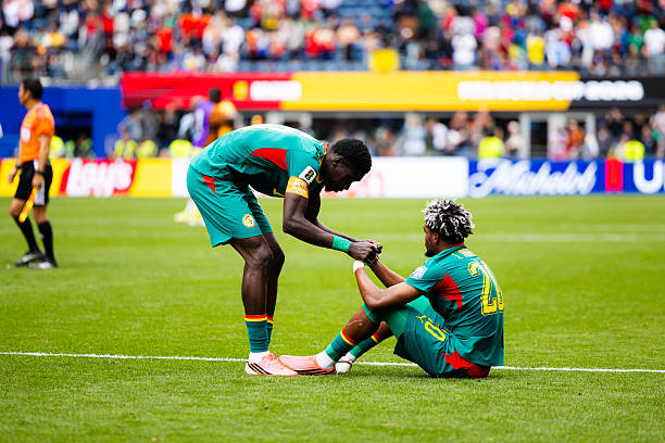 Joueurs du Sénégal lors d'un match de la Coupe du Monde 2026.