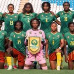 Les Lionnes Indomptables du Cameroun en match de football féminin