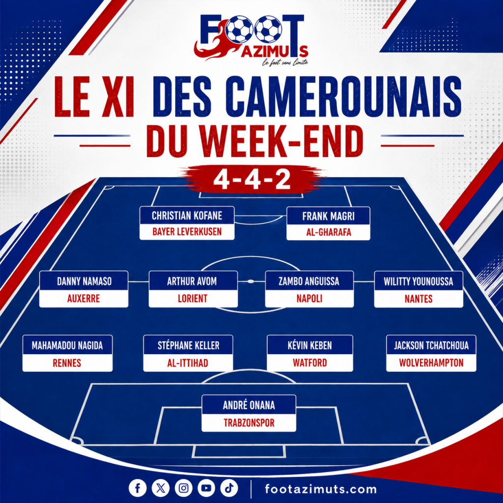 Le XI des Camerounais du week-end
