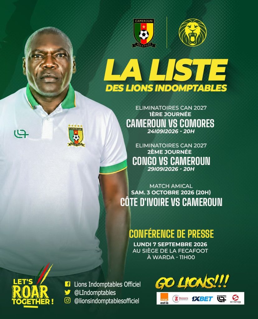 Lions Indomptables : David Pagou dévoilera sa liste lundi