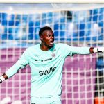 Simon Ngapandouetnbu, gardien de Montpellier, face à Grenoble