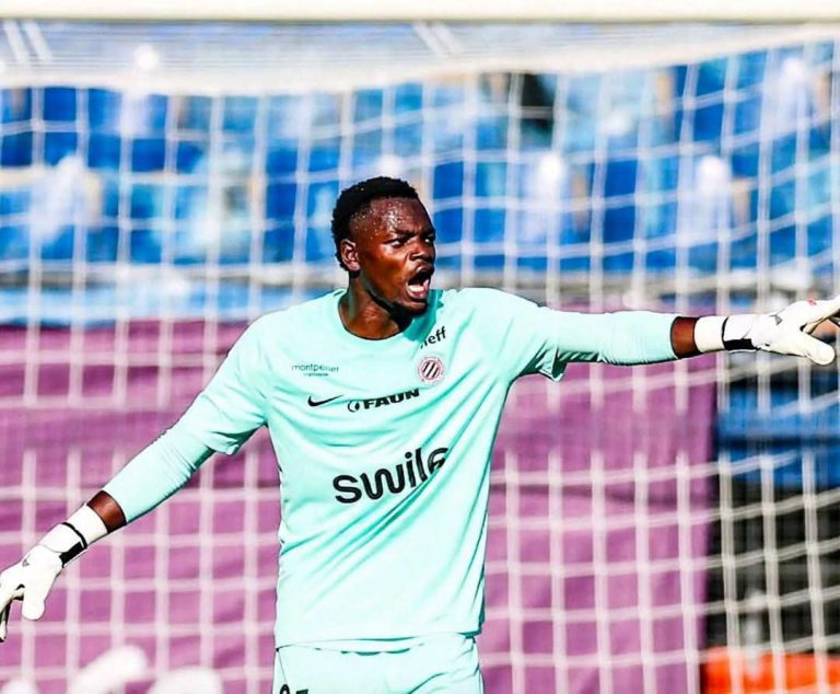 Simon Ngapandouetnbu, gardien de Montpellier, face à Grenoble