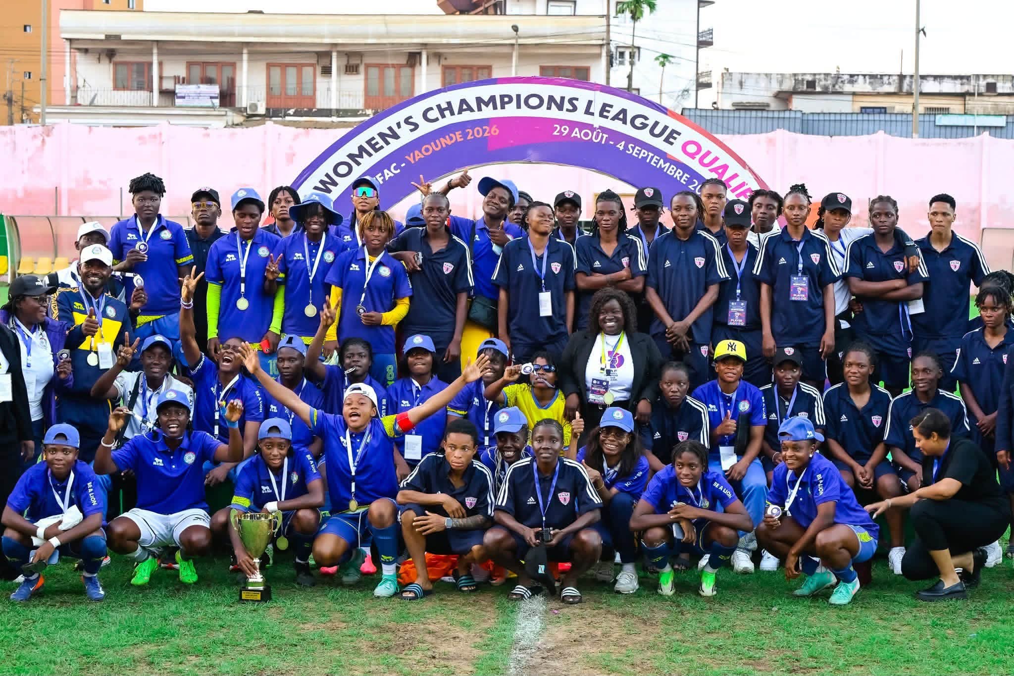 Lekié Football Filles et ses adversaires de la Ligue des champions féminine CAF 2026.