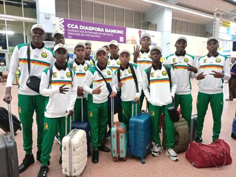 Lions U15 du Cameroun avant leur départ pour le FIFA Festival U15 2026 en Azerbaïdjan.