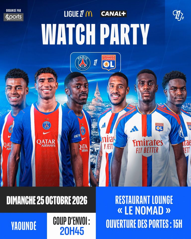 Watch Party PSG-OL à Yaoundé dans le cadre du partenariat entre LFP Media et 6Sports