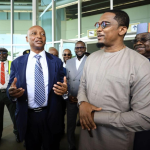 Samuel Eto’o et Patrice Motsepe, président de la CAF.