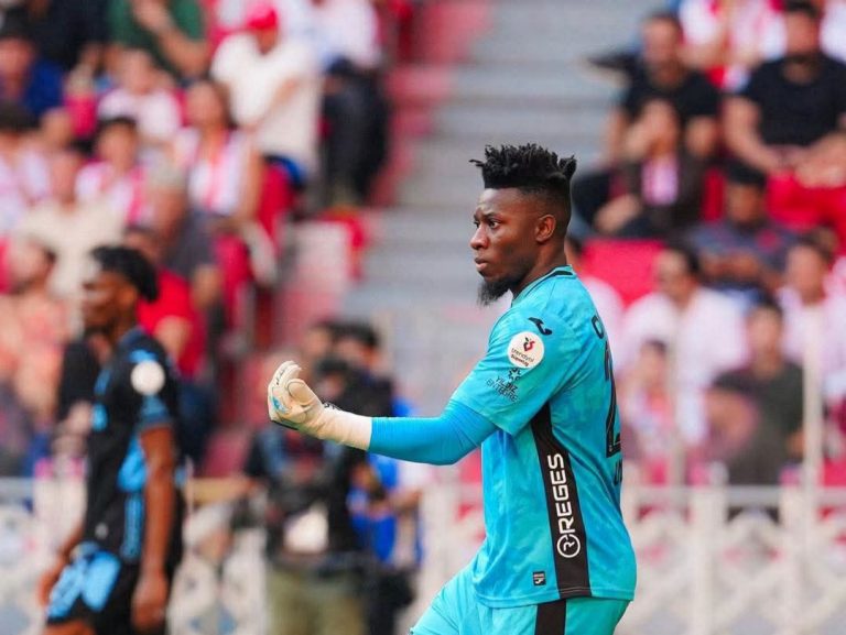 André Onana, gardien de Trabzonspor, lors du match contre Samsunspor